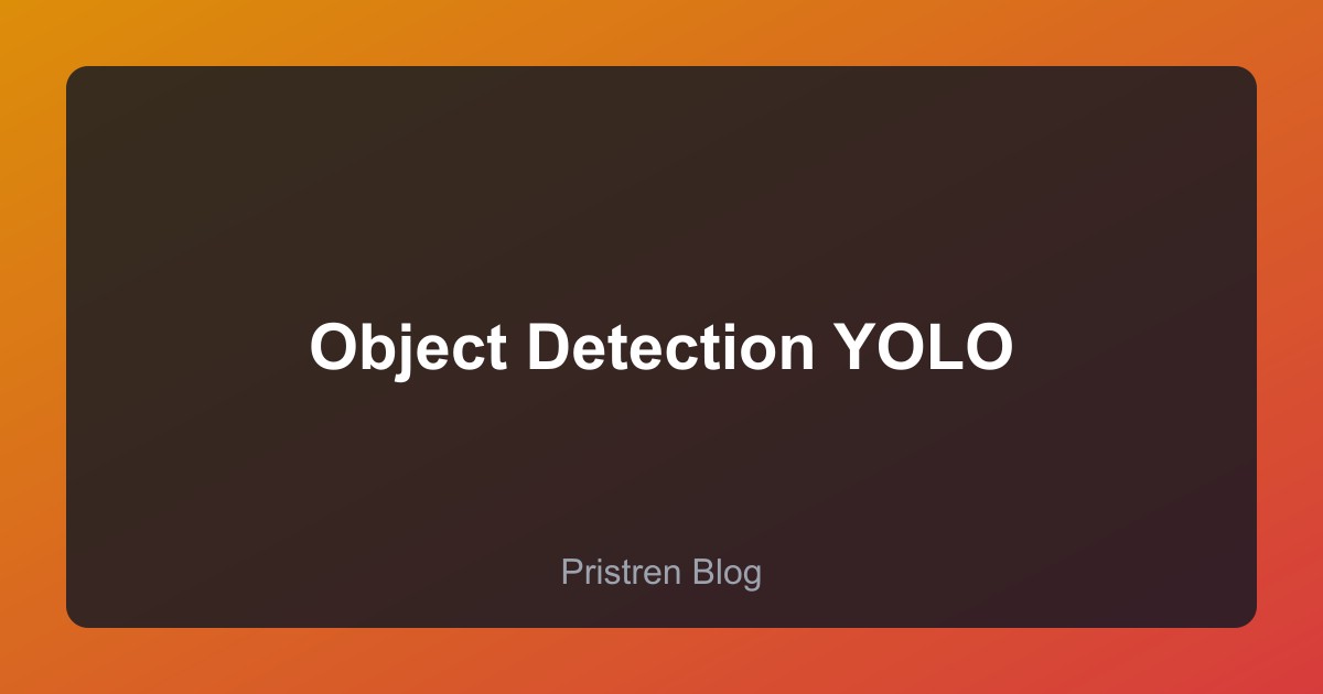 Real-Time Object Detection with YOLO and OpenCV